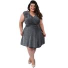 Saia Brilho Transpassada Curta Verão Feminina Moda Plus Size
