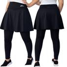 Saia Calça Godê Evangélica Moda Fitness Modesta Academia Proteção UV+ Poliamida