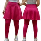 Saia Calça Godê Evangélica Moda Fitness Modesta Academia Proteção UV+ Poliamida
