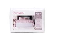 Saia Cama Box Casal Poliester Branca Lavive