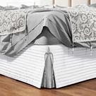 Saia Cama Box King Stylle 200 Fios Matelado Branca