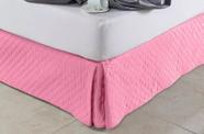 Saia Cama Box Queen Matelasse Ultrassonico forro e babado Saia Cama Box Queen Matelasse Ultrassonico forro e babado