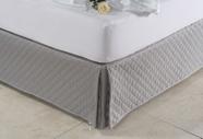 Saia Cama Box Queen Matelasse Ultrassonico forro e babado Saia Cama Box Queen Matelasse Ultrassonico forro e babado