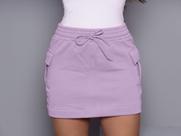 Saia Cargo Moletom Moda Atual Feminina
