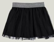 Saia com Short Embutido Infantil Halloween em Tule, Cintura Cós Elástico Lurex Malwee Kids