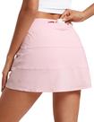 Saia CRZ YOGA Cintura Alta A-Line Golf Rosa Grande