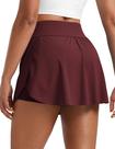 Saia CRZ YOGA Cintura Alta com Fenda Lateral Atletismo Merlot XL