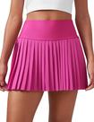 Saia CRZ YOGA Plissada Cintura Alta com Bolsos Roxa XX-S