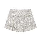 Saia Curta Feminina De Verão Com Babados, Saia-Calção Mini Em Camadas, Cintura Média, Elegante Para