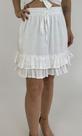 Saia curta liss off white lurex forro 100% poliester e externo 100% algodão 21210-3