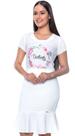 Saia Curta Social com Babado Neo Piquet Hadaza Saia Curta Social com Babado Neo Piquet Hadaza