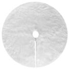Saia de árvore de Natal Amidaky Snow White Faux Fur 122cm