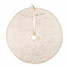 Saia De Árvore De Natal Branca Com Desenho Arabesco Ouro 120Cm - 1 UN - Cromus: 1350902