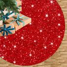 Saia de árvore de Natal FUHSY Red Velvet 53cm de diâmetro