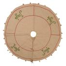 Saia de árvore Vickerman Burlap 60" Jingle Bell Trim