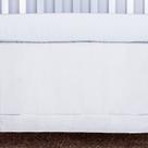 Saia de Berço com Ponto Palito Branco Saia de Berço com Ponto Palito Branco