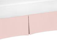 Saia de berço Dust Ruffle Blush Pink para menina