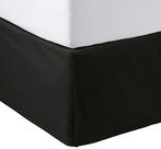 Saia de cama Amazon Basics Leve Plissada Queen Black Saia de cama Amazon Basics Leve Plissada Queen Black
