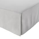 Saia de cama Amazon Basics leve plissada totalmente cinza claro Saia de cama Amazon Basics leve plissada totalmente cinza claro