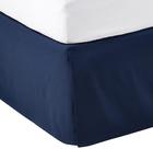 Saia de cama Amazon Basics leve plissada Twin azul marinho