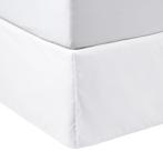Saia de cama Amazon Basics leve plissada Twin White Saia de cama Amazon Basics leve plissada Twin White