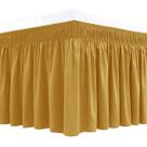 Saia de cama Biscaynebay King Cal King 45 cm Drop Gold