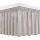 Saia de cama Biscaynebay Wrap Around Queen 15 cm Drop Camel Grey