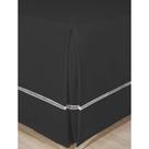 Saia de Cama Box Casal Zambrano Saia Ponto Palito - Preto 138x188 Saia de Cama Box Casal Zambrano Saia Ponto Palito - Preto 138x188