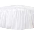 Saia de cama envolvente Biscaynebay para cama queen-size de 15" Drop White
