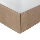 Saia de cama Greenland Home Burlap Natural King Size 38 cm Drop