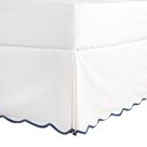 Saia de cama HIG Twin XL 14 cm Drop Scalloped Edge branca Saia de cama HIG Twin XL 14 cm Drop Scalloped Edge branca