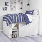 Saia de cama Nautica Twin XL 42 cm de algodão suspenso Oeko-Tex branca