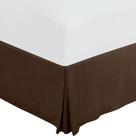 Saia de cama Utopia Bedding King Brown Microfiber 40cm Drop
