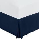 Saia de cama Utopia Bedding King Navy Blue Microfiber 40cm Drop