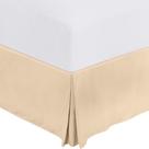 Saia de cama Utopia Bedding Queen Beige Microfibra 40cm Drop