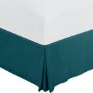 Saia de cama Utopia Bedding Queen Teal Microfiber 40cm Drop