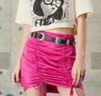 Saia de cetim pink
