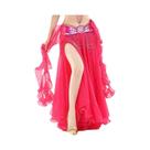 Saia De Dança Do Ventre Em Chiffon Para Mulheres Com Lantejoulas Brilhantes E Franjas Para Fantasias
