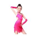 Saia De Dança Latina Para Meninas, Salsa, Tango, Dança Do Ventre, Traje De Carnaval, Vestido Com