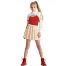 Saia de fantasia de zumbis ROSEZUZU para meninas, trajes de zumbi Daywalker, roupas para crianças, 4 peças de Halloween, zumbis, líder de torcida, saia, casaco com capuz, pulseira de 14 anos