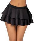 Saia de lingerie feminina Avidlove plissada mini preta tamanho M