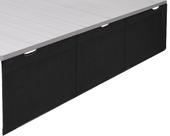 Saia de mesa VIVO DESK-SKIRT-71 preta 180 cm com gerenciamento de cabos Saia de mesa VIVO DESK-SKIRT-71 preta 180 cm com gerenciamento de cabos