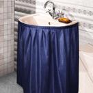 Saia de pia de tecido Curtain Windkream 140x81 cm impermeável
