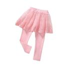 Saia De Renda Para Meninas Com Leggings, Calças Slim De Primavera E Outono Para Crianças De 2 a 7