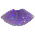 Saia De Tule Adulta Com Led Volumosa Para Fantasias Lilas
