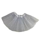 Saia De Tule Com Glitter Colorido 30cm Brilhante Carnaval