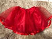 Saia de tule infantil forrada
