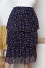 Saia De Tule Midi Em Camadas Babados Com Forro G1ao G4 Plus Size