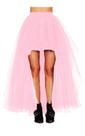 Saia de tule MisShow feminina High Low Pink para Halloween