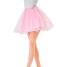 Saia de Tule Rosa Adulto Infantil 35 Cm Ballet Carnaval Festa Junina